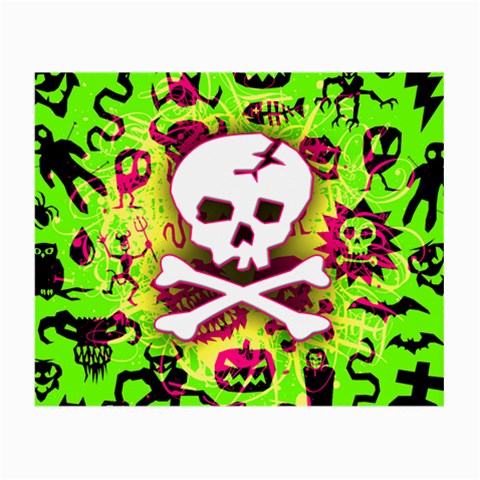 Deathrock Skull & Crossbones Small Glasses Cloth (2 Sides) from ArtsNow.com Front