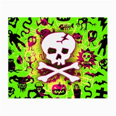 Deathrock Skull & Crossbones Small Glasses Cloth (2 Sides) from ArtsNow.com Front