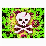 Deathrock Skull & Crossbones Large Glasses Cloth