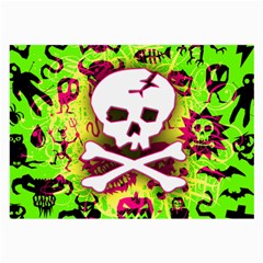 Deathrock Skull & Crossbones Large Glasses Cloth (2 Sides) from ArtsNow.com Front