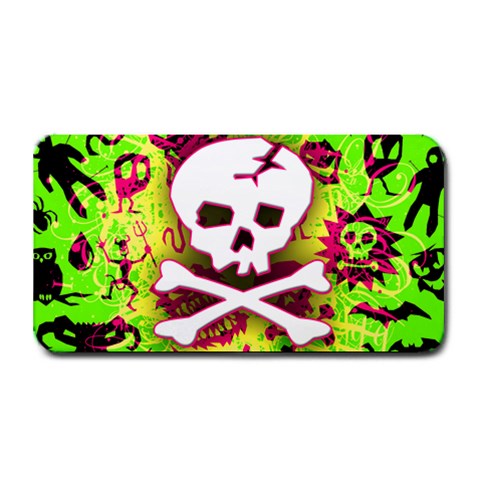 Deathrock Skull & Crossbones Medium Bar Mat from ArtsNow.com 16 x8.5  Bar Mat