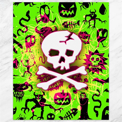 Deathrock Skull & Crossbones Canvas 11  x 14  from ArtsNow.com 10.95 x13.48  Canvas - 1