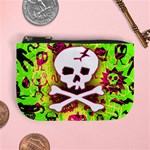 Deathrock Skull & Crossbones Mini Coin Purse
