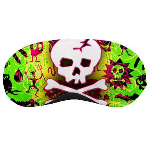 Deathrock Skull & Crossbones Sleeping Mask from ArtsNow.com Front
