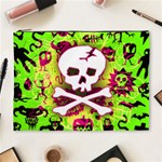 Deathrock Skull & Crossbones Cosmetic Bag (XL)