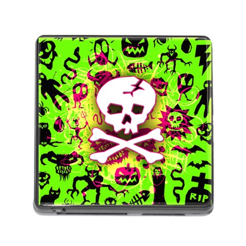 Deathrock Skull & Crossbones Memory Card Reader (Square 5 Slot) from ArtsNow.com Front