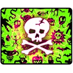 Deathrock Skull & Crossbones Fleece Blanket (Medium)