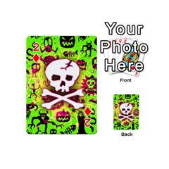 Deathrock Skull & Crossbones Playing Cards 54 Designs (Mini) from ArtsNow.com Front - Diamond2