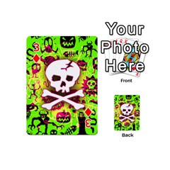 Deathrock Skull & Crossbones Playing Cards 54 Designs (Mini) from ArtsNow.com Front - Diamond3