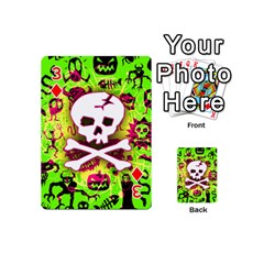 Deathrock Skull & Crossbones Playing Cards 54 Designs (Mini) from ArtsNow.com Front - Diamond3