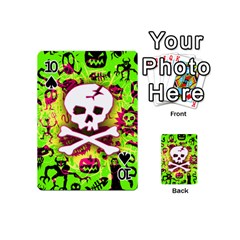Deathrock Skull & Crossbones Playing Cards 54 Designs (Mini) from ArtsNow.com Front - Spade10
