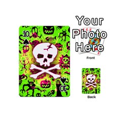 Deathrock Skull & Crossbones Playing Cards 54 Designs (Mini) from ArtsNow.com Front - Spade10