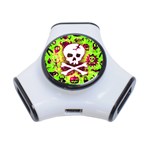 Deathrock Skull & Crossbones 3-Port USB Hub