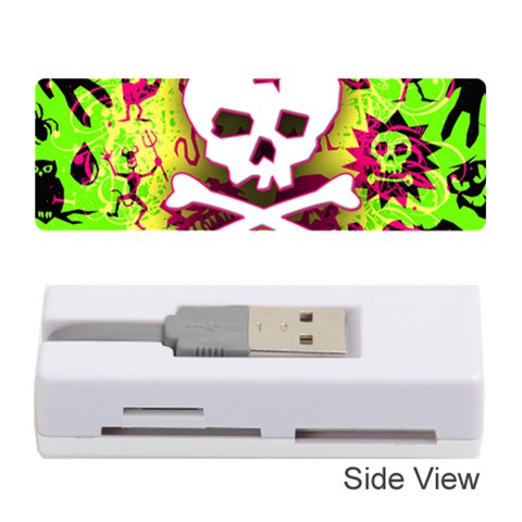 Deathrock Skull & Crossbones Memory Card Reader (Stick) from ArtsNow.com Front