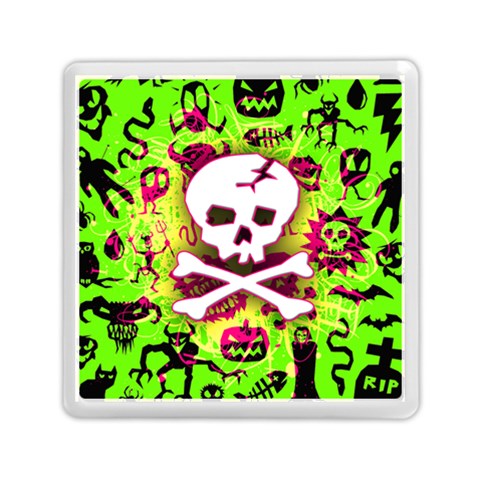 Deathrock Skull & Crossbones Memory Card Reader (Square) from ArtsNow.com Front