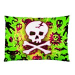 Deathrock Skull & Crossbones Pillow Case (Two Sides)