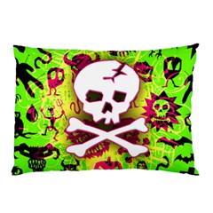 Deathrock Skull & Crossbones Pillow Case (Two Sides) from ArtsNow.com Back