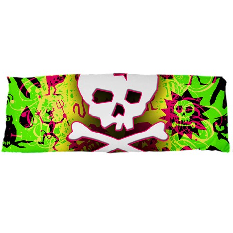 Deathrock Skull & Crossbones Body Pillow Case Dakimakura (Two Sides) from ArtsNow.com Front