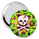 Deathrock Skull & Crossbones 3  Handbag Mirror