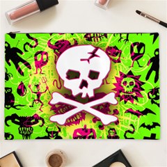 Deathrock Skull & Crossbones Cosmetic Bag (XXL) from ArtsNow.com Front