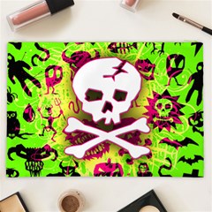 Deathrock Skull & Crossbones Cosmetic Bag (XXL) from ArtsNow.com Back