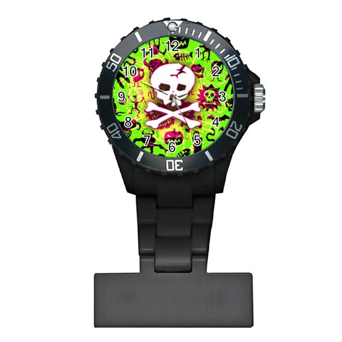 Deathrock Skull & Crossbones Plastic Nurses Watch from ArtsNow.com Front