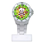 Deathrock Skull & Crossbones Plastic Nurses Watch