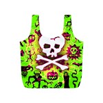 Deathrock Skull & Crossbones Full Print Recycle Bag (S)