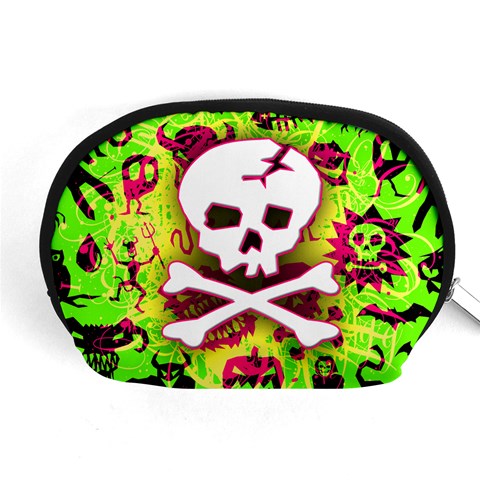 Deathrock Skull & Crossbones Accessory Pouch (Medium) from ArtsNow.com Front