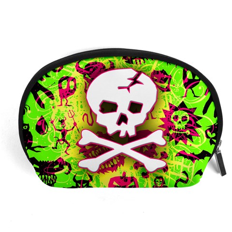 Deathrock Skull & Crossbones Accessory Pouch (Large) from ArtsNow.com Front