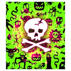 Deathrock Skull & Crossbones Drawstring Pouch (Small) from ArtsNow.com Front