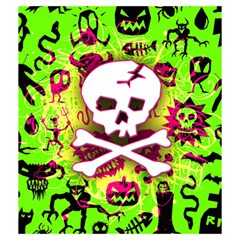 Deathrock Skull & Crossbones Drawstring Pouch (Medium) from ArtsNow.com Back