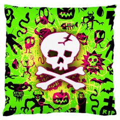 Deathrock Skull & Crossbones Standard Flano Cushion Case (Two Sides) from ArtsNow.com Front