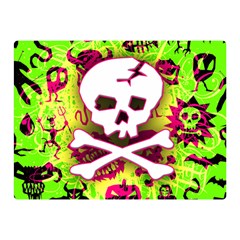 Deathrock Skull & Crossbones Double Sided Flano Blanket (Mini) from ArtsNow.com 35 x27  Blanket Front