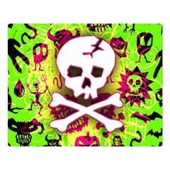 Deathrock Skull & Crossbones Double Sided Flano Blanket (Large) from ArtsNow.com 80 x60  Blanket Front