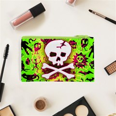 Deathrock Skull & Crossbones Cosmetic Bag (XS) from ArtsNow.com Back