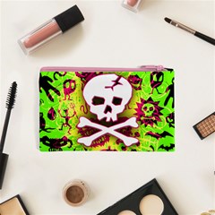 Deathrock Skull & Crossbones Cosmetic Bag (XS) from ArtsNow.com Back