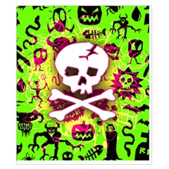 Deathrock Skull & Crossbones Duvet Cover Double Side (California King Size) from ArtsNow.com Back