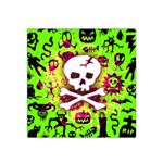 Deathrock Skull & Crossbones Satin Bandana Scarf