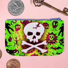 Deathrock Skull & Crossbones Large Coin Purse from ArtsNow.com Back