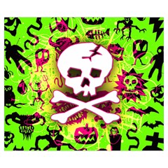 Deathrock Skull & Crossbones Medium Tote Bag from ArtsNow.com Back