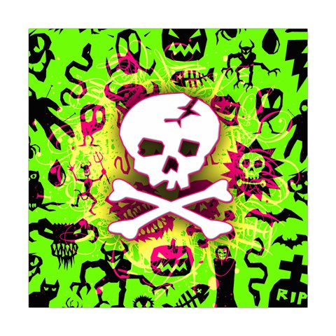 Deathrock Skull & Crossbones Square Tapestry (Large) from ArtsNow.com Front