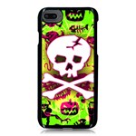 Deathrock Skull & Crossbones iPhone 8 Seamless Case (Black)