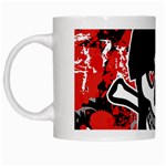 Emo Girl Skull White Mug