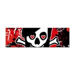 Emo Girl Skull Sticker Bumper (10 pack)