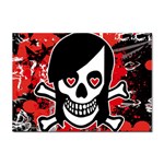 Emo Girl Skull Sticker A4 (10 pack)