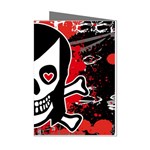 Emo Girl Skull Mini Greeting Cards (Pkg of 8)