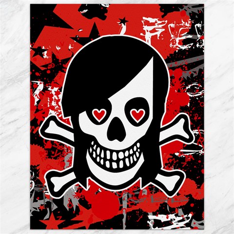 Emo Girl Skull Canvas 12  x 16  from ArtsNow.com 11.86 x15.41  Canvas - 1