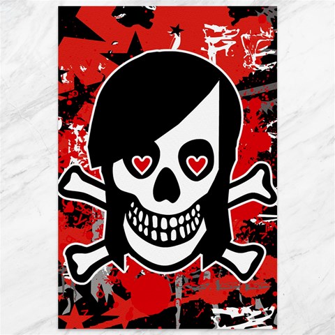 Emo Girl Skull Canvas 12  x 18  from ArtsNow.com 11.88 x17.36  Canvas - 1