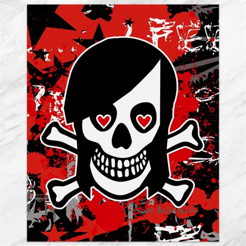 Emo Girl Skull Canvas 16  x 20  from ArtsNow.com 15.75 x19.29  Canvas - 1